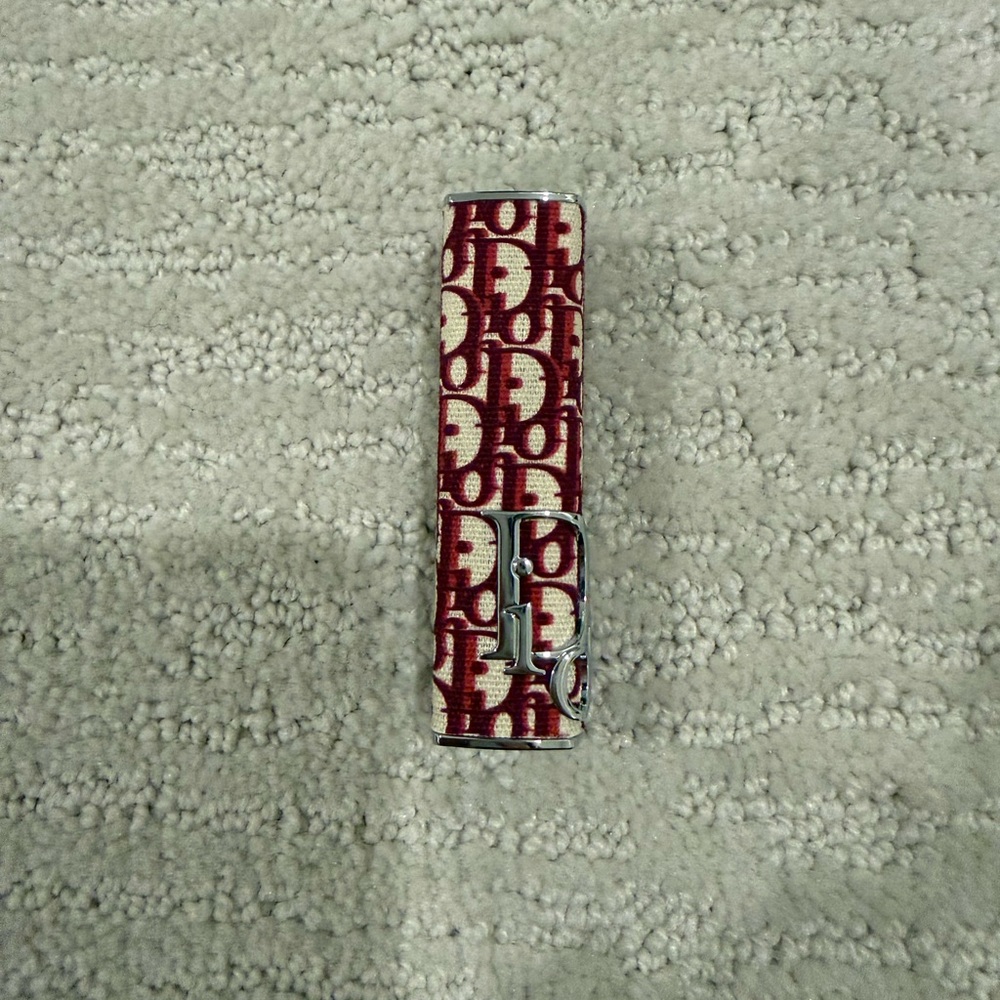 New Dior Burgundy Oblique Dior addict lip case